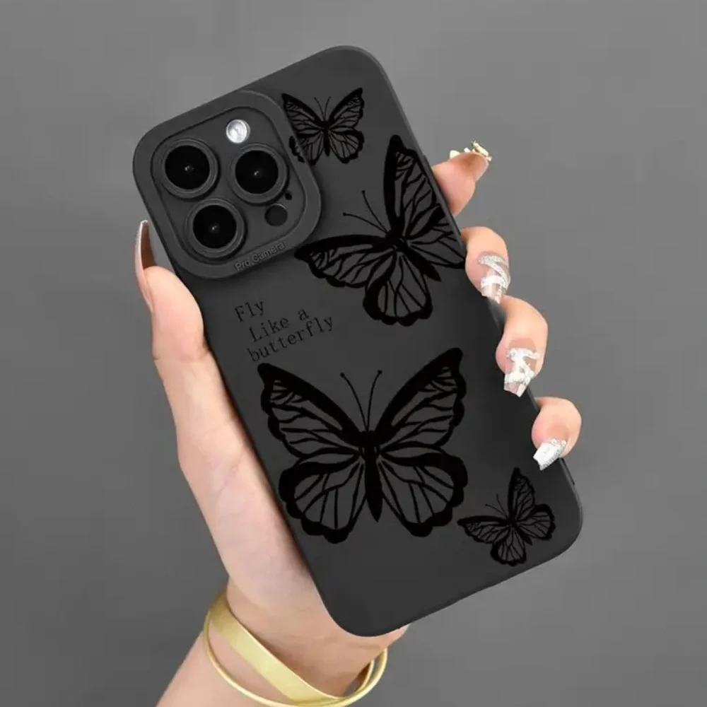 iPhone 13 PRO MAX case fly butterfly black